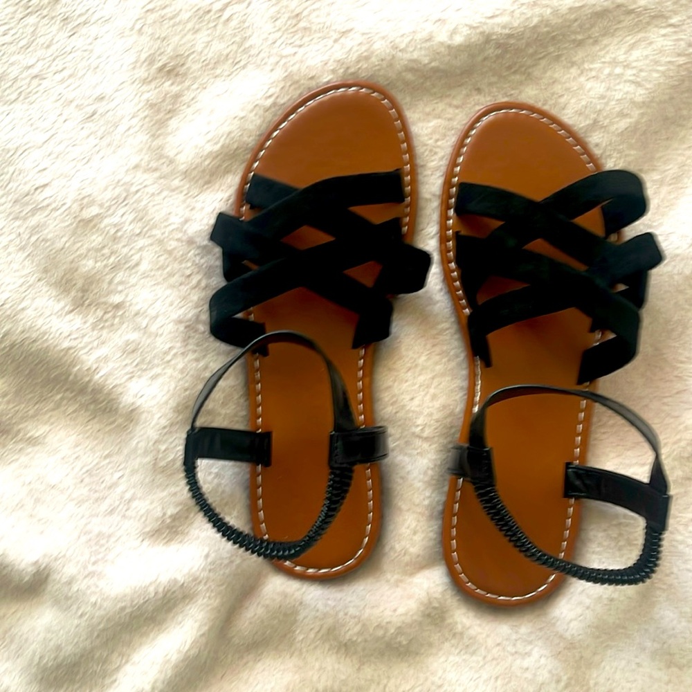 Black cute sandals